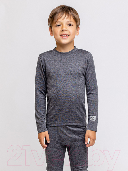 Изображение товара Комплект термобелья детский Batik Двухслойное 487-24з-4 (р-р 152-80, черный меланж)