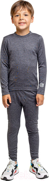 Изображение товара Комплект термобелья детский Batik Двухслойное 487-24з-4 (р-р 152-80, черный меланж)