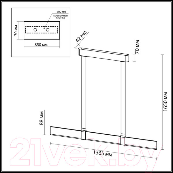 Изображение товара Потолочный светильник Odeon Light Vincent 6630/36L