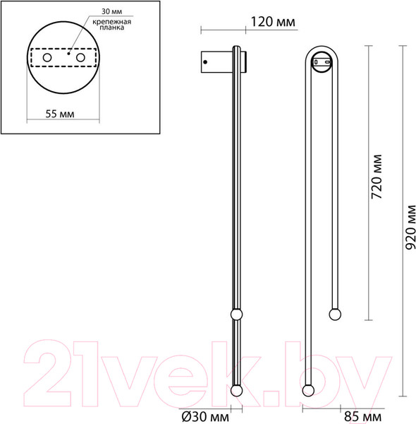 Изображение товара Бра Odeon Light Memfi 6633/18WL