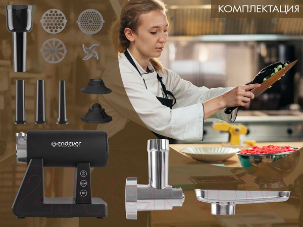 Изображение товара Мясорубка электрическая Endever Sigma-110 (черный)