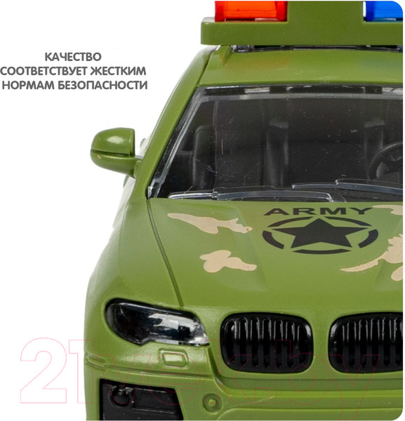 Изображение товара Автомобиль игрушечный Bondibon Седан с мигалкой / ВВ6172