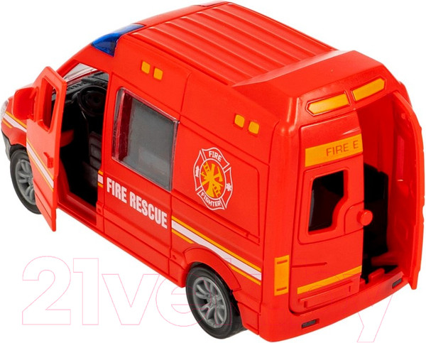 Изображение товара Автомобиль игрушечный Bondibon Микроавтобус пожарный / ВВ6180