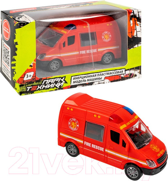 Изображение товара Автомобиль игрушечный Bondibon Микроавтобус пожарный / ВВ6180