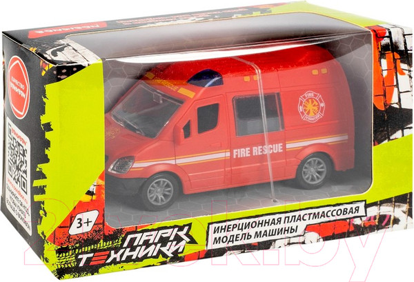 Изображение товара Автомобиль игрушечный Bondibon Микроавтобус пожарный / ВВ6180