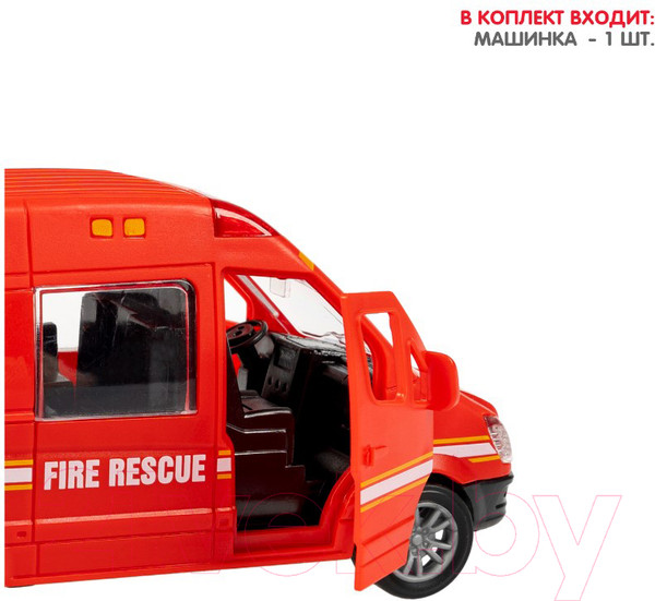 Изображение товара Автомобиль игрушечный Bondibon Микроавтобус пожарный / ВВ6180