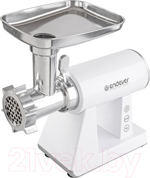 Изображение товара Мясорубка электрическая Endever Sigma-111 (белый/стальной)