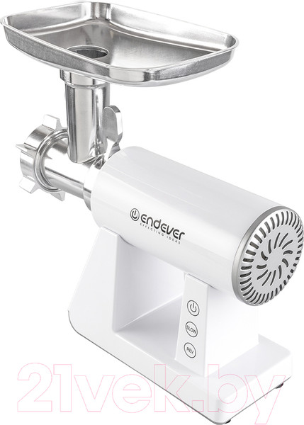 Изображение товара Мясорубка электрическая Endever Sigma-111 (белый/стальной)