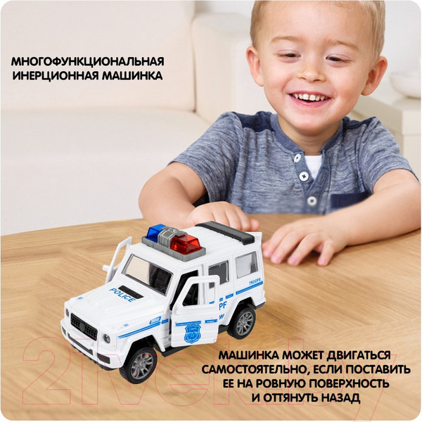 Изображение товара Автомобиль игрушечный Bondibon Джип с мигалкой  / ВВ6175