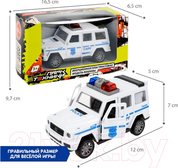 Изображение товара Автомобиль игрушечный Bondibon Джип с мигалкой  / ВВ6175