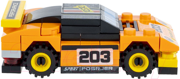 Изображение товара Конструктор Bondibon Спорт Гонки / ВВ6143 (желтый/черный)