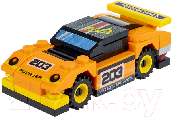 Изображение товара Конструктор Bondibon Спорт Гонки / ВВ6143 (желтый/черный)