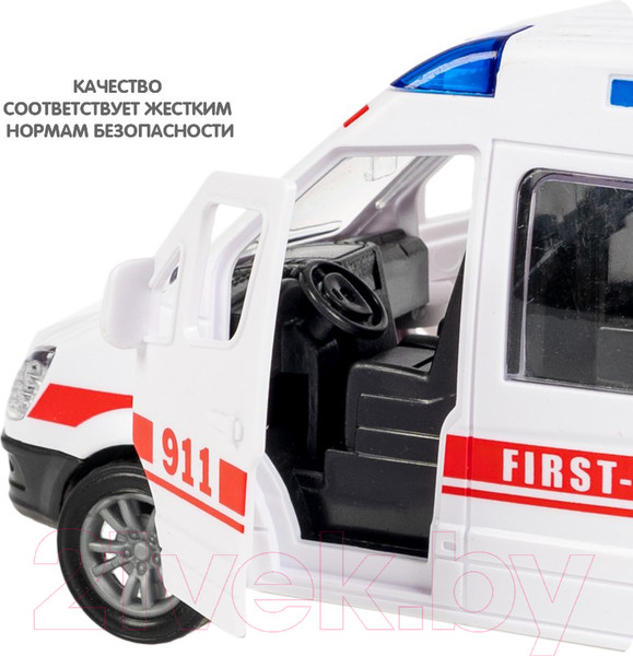 Изображение товара Автомобиль игрушечный Bondibon Микроавтобус скорой помощи / ВВ6178