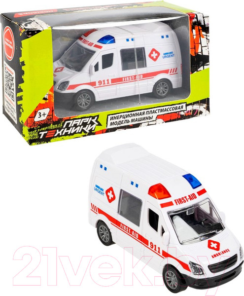 Изображение товара Автомобиль игрушечный Bondibon Микроавтобус скорой помощи / ВВ6178