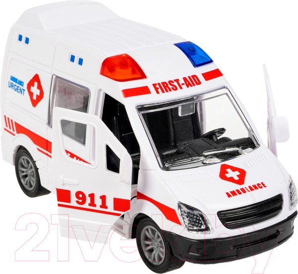 Изображение товара Автомобиль игрушечный Bondibon Микроавтобус скорой помощи / ВВ6178