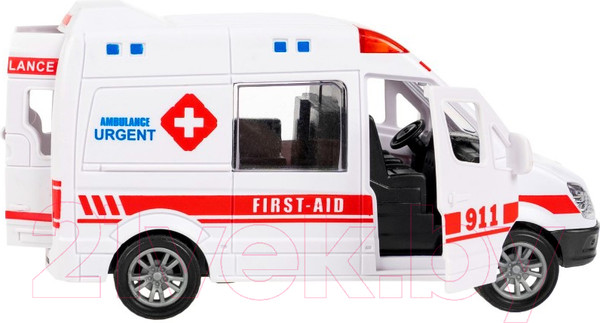 Изображение товара Автомобиль игрушечный Bondibon Микроавтобус скорой помощи / ВВ6178