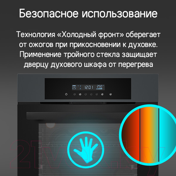 Изображение товара Электрический духовой шкаф Maunfeld AEOD6063W