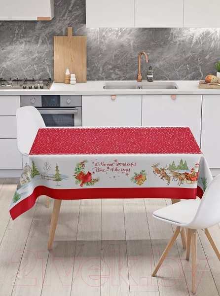 Изображение товара Скатерть Samsara Home Оленья упряжка 145СК-6