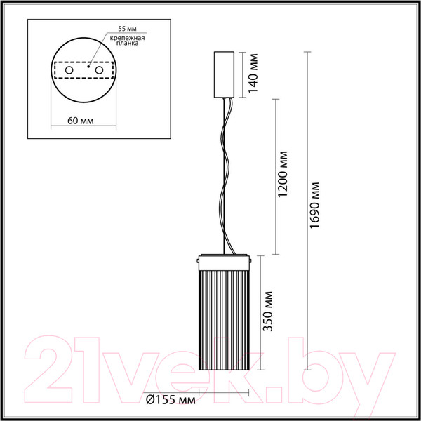 Изображение товара Потолочный светильник Odeon Light Pillari 5047/10L