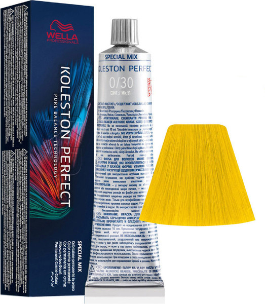 Изображение товара Крем-краска для волос Wella Professionals Koleston Perfect ME+ Special Mix 0/30 (60мл, золотистый натуральный)