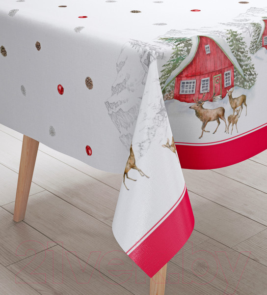 Изображение товара Скатерть Samsara Home Домик в лесу 180СК-5