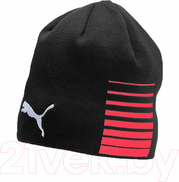 Изображение товара Шапка Puma Liga Reversible Beanie / 02235701 (черный/красный)