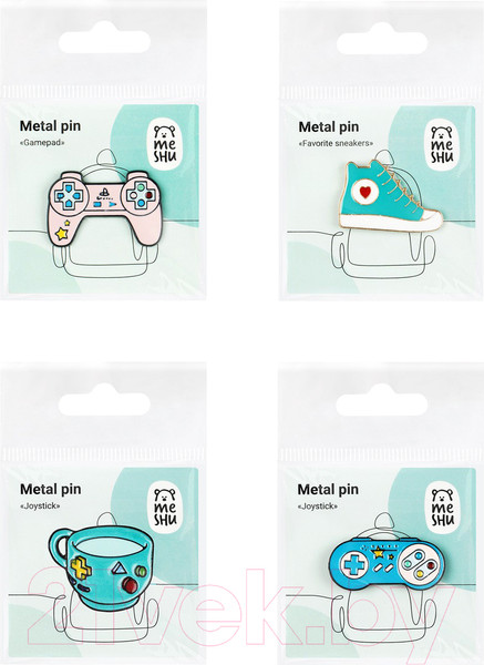 Изображение товара Набор значков Meshu Gamer's Set / MS_53656 (4шт)