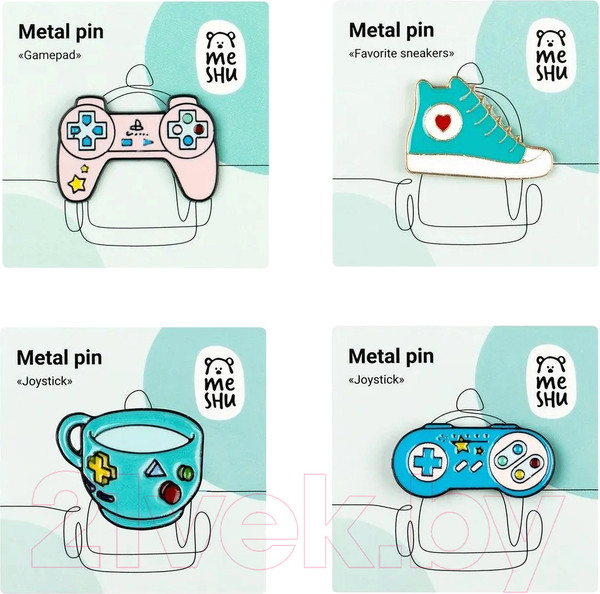 Изображение товара Набор значков Meshu Gamer's Set / MS_53656 (4шт)