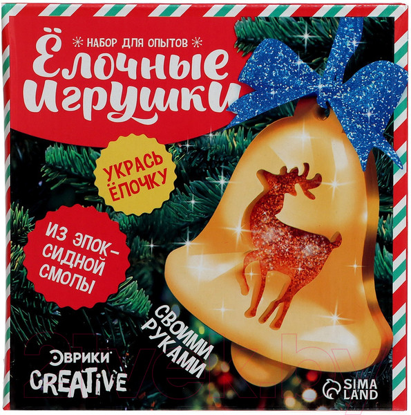 Изображение товара Набор для творчества Эврики Елочные игрушки. Колокольчик с оленем / 9758367