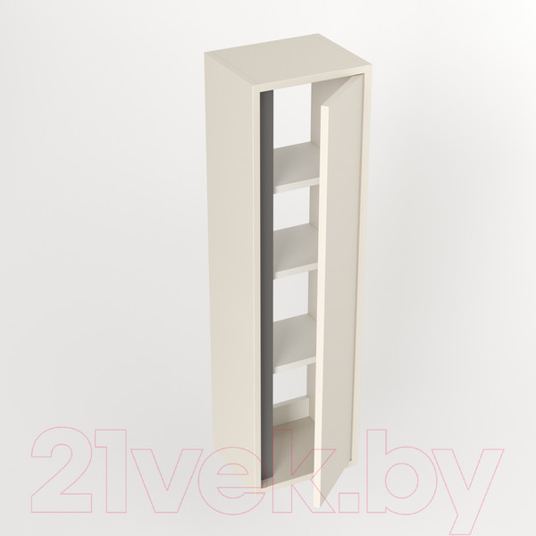 Изображение товара Шкаф-полупенал для ванной Дабер 014 / СТ14.0.0.19 (бежевый/серый)