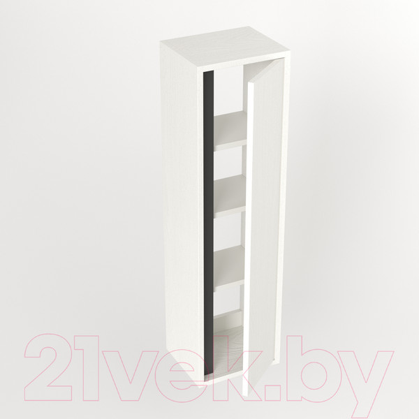 Изображение товара Шкаф-полупенал для ванной Дабер 014 / СТ14.0.0.20 (белый древесный/серый)