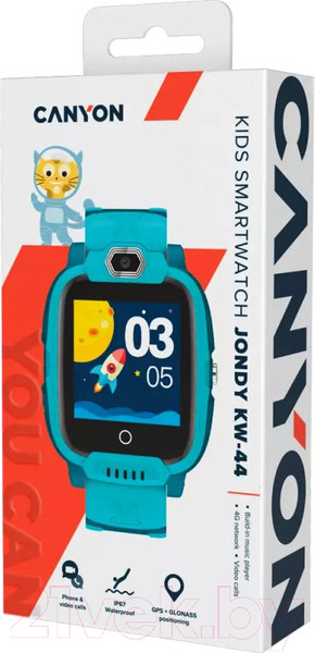 Изображение товара Умные часы детские Canyon Jondy KW-44 / CNE-KW44GB