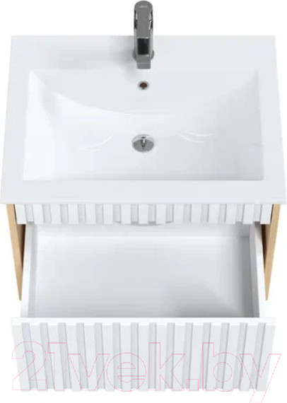 Изображение товара Тумба под умывальник Onika Дайлер 60 / 106150 (белый/дуб сонома)