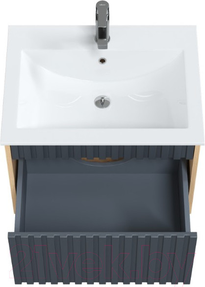 Изображение товара Тумба под умывальник Onika Дайлер 60 / 106151 (графит/дуб сонома)