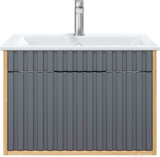 Изображение товара Тумба под умывальник Onika Дайлер 60 / 106151 (графит/дуб сонома)