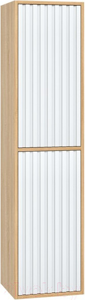 Изображение товара Шкаф-полупенал для ванной Onika Дайлер 35 / 403568 (белый/дуб сонома)