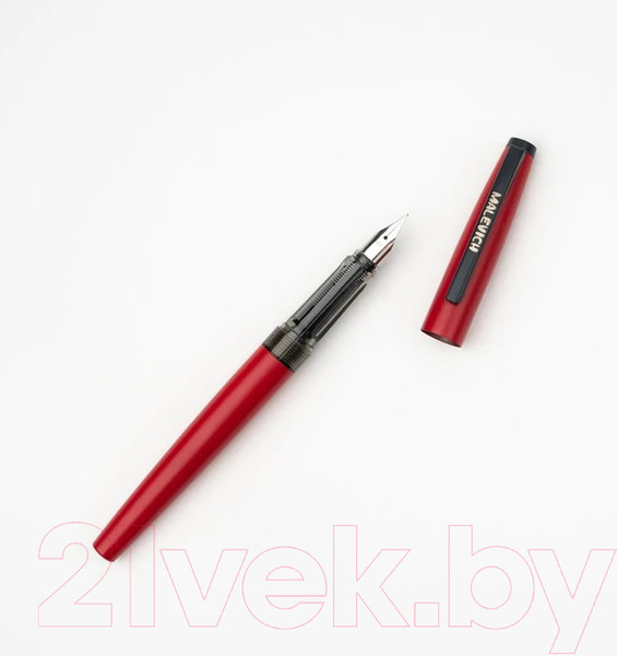 Изображение товара Ручка перьевая Малевичъ С черной тушью и значком / 196428 (красный)