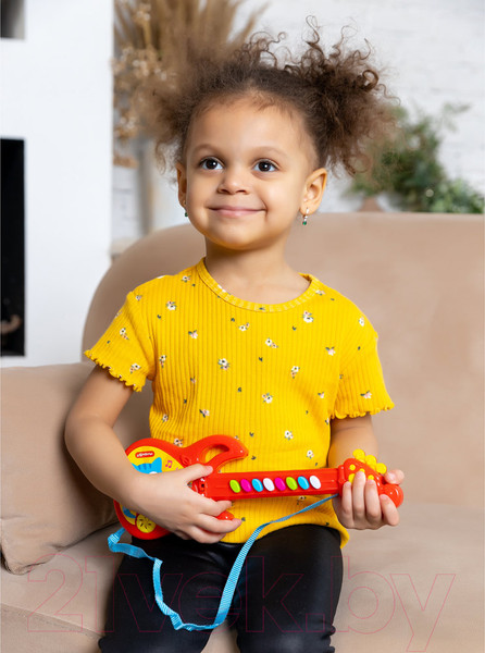 Изображение товара Музыкальная игрушка Азбукварик Гитара. Любимые песенки 3123А (красный)