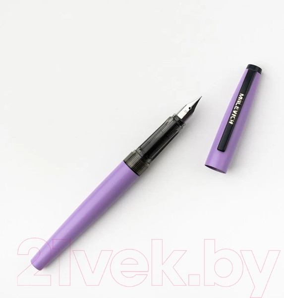 Изображение товара Ручка перьевая Малевичъ С черной тушью и значком / 196437 (сиреневый)