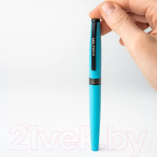 Изображение товара Ручка перьевая Малевичъ С черной тушью и значком / 196438 (бирюзовый)