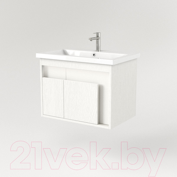 Изображение товара Тумба под умывальник Дабер 016 WeltWasser Deilbach 7517-70 / Т16.7W.0.5_light (с подсветкой, белый древесный)