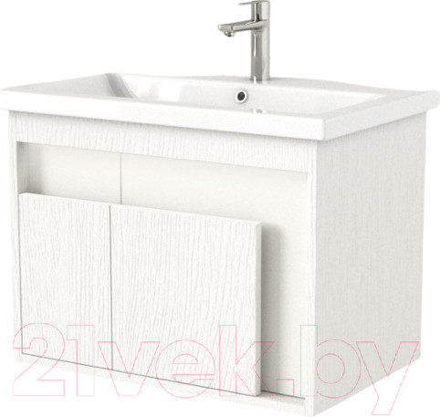 Изображение товара Тумба под умывальник Дабер 016 WeltWasser Deilbach 7517-70 / Т16.7W.0.5_light (с подсветкой, белый древесный)