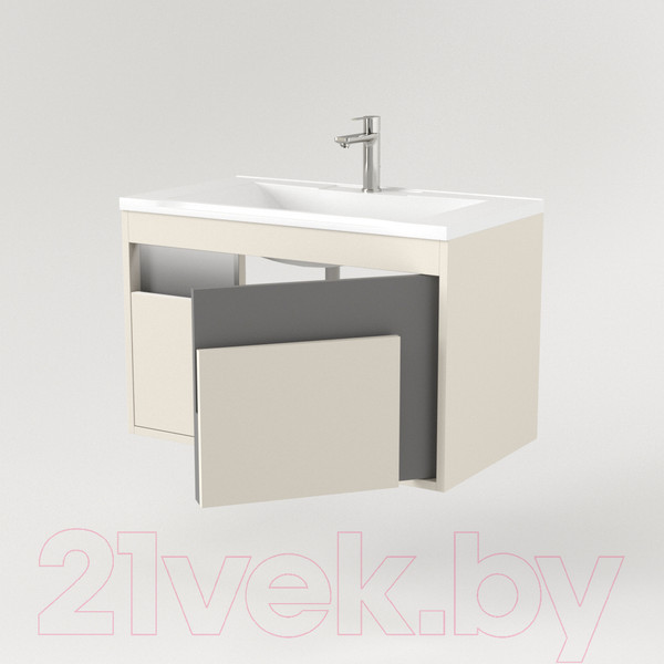 Изображение товара Тумба под умывальник Дабер 016 WeltWasser Deilbach 7517-80 / Т16.8W.0.19_light (с подсветкой, бежевый/серый)