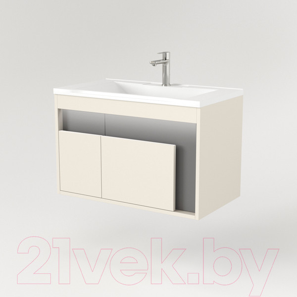 Изображение товара Тумба под умывальник Дабер 016 WeltWasser Deilbach 7517-80 / Т16.8W.0.19_light (с подсветкой, бежевый/серый)