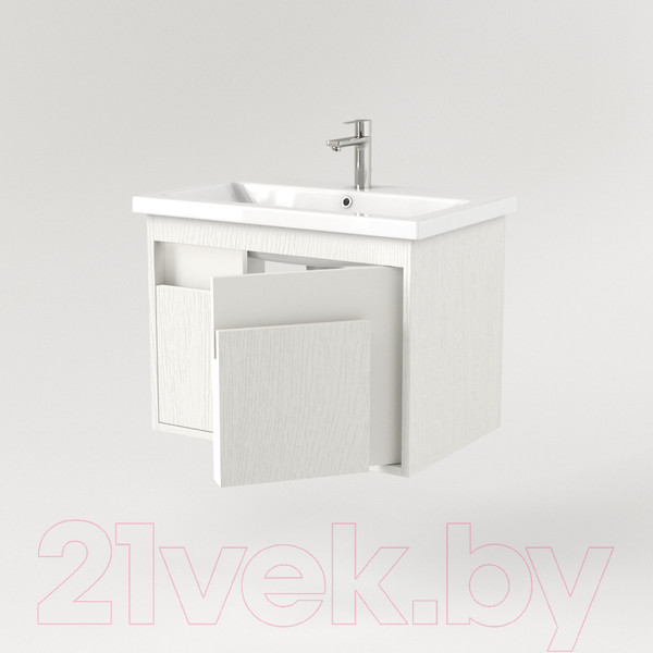 Изображение товара Тумба под умывальник Дабер 016 Cersanit Como 70 / Т16.7C.0.5_light (с подсветкой, белый древесный)