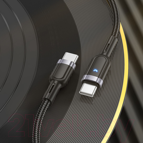 Изображение товара Кабель Hoco U117 Type-C to Type-C (черный)