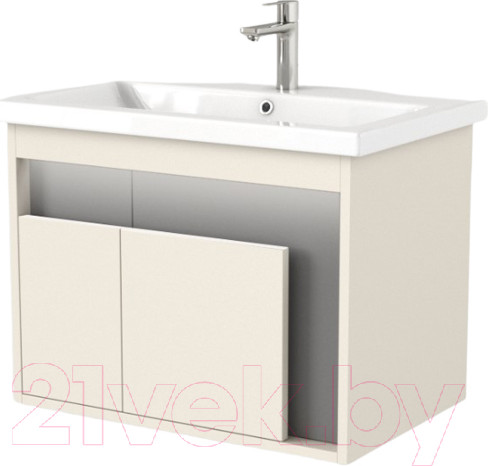 Изображение товара Тумба под умывальник Дабер 016 Cersanit Como 70 / Т16.7C.0.19_light (с подсветкой, бежевый/серый)