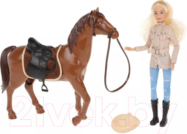 Изображение товара Кукла с аксессуарами Defa Lucy На прогулке / 8466 (коричневый)