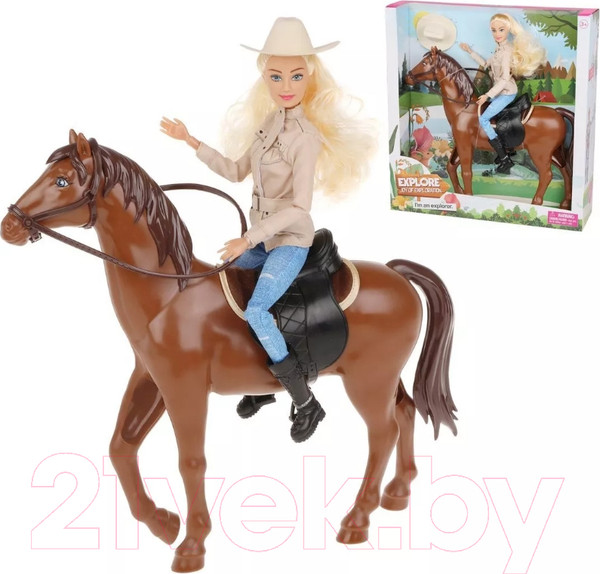 Изображение товара Кукла с аксессуарами Defa Lucy На прогулке / 8466 (коричневый)