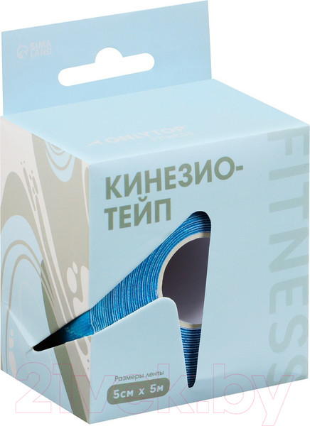 Изображение товара Кинезио тейп Onlytop 9685278 (5x500см, синий)
